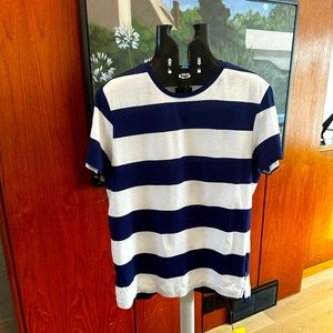 Orlebar Brown T-Shirt - Size M - Blue/White Stripes - Worn Once